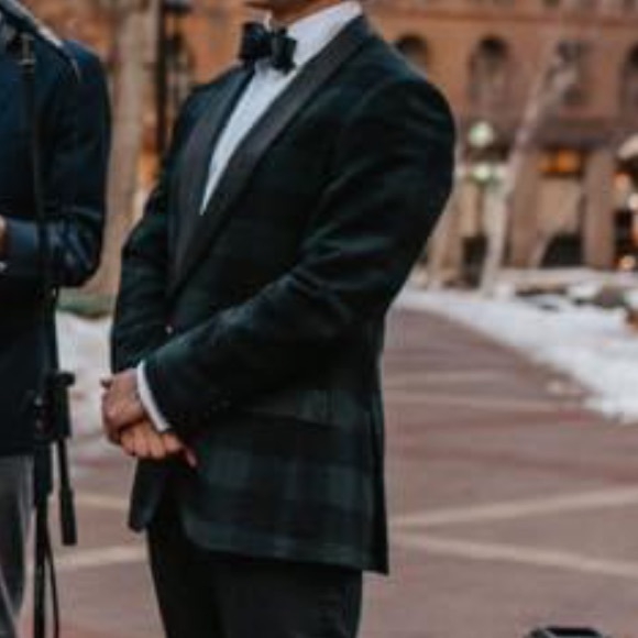 J. Crew men’s black and green checkered jacket - Picture 2 of 3